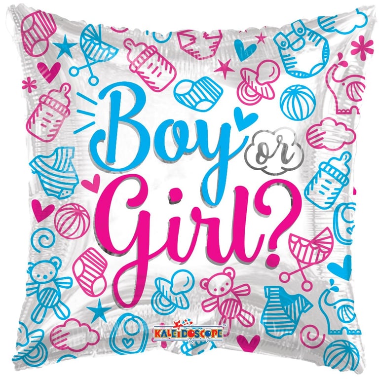 Boy or Girl Reveal Balloon - Surprise Party Decoration for Baby Shower and Nursery Decor