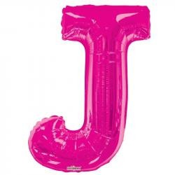34 Pink J Shaped Letter Balloon - Perfect Home Decor and Party Decoration