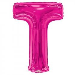 34 T-Shaped Letter Balloon - Pink, Perfect Home Decor and Party Supplies Decoration