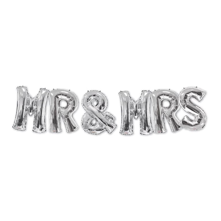 Silver Balloon Bouquet - Elegant Party and Wedding Decoration Supplies
