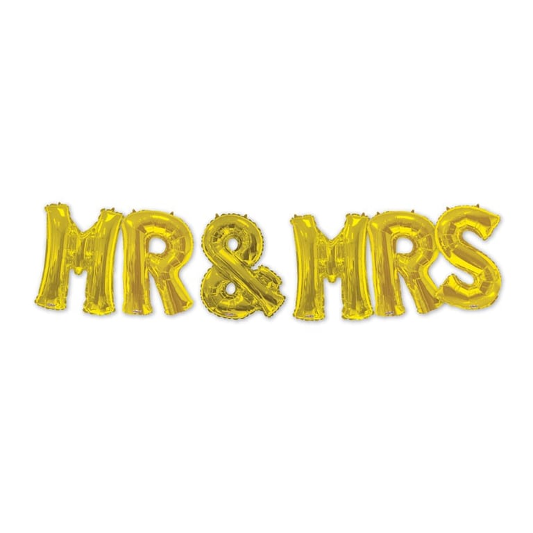 Gold Balloon Bouquet - Wedding and Party Decorations with Shimmering Gold Air Filled Balloons