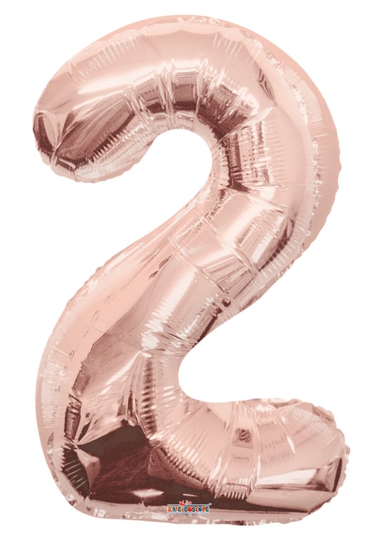 34 Rose Gold Number Balloon - Large Party Decorations and Home Accents