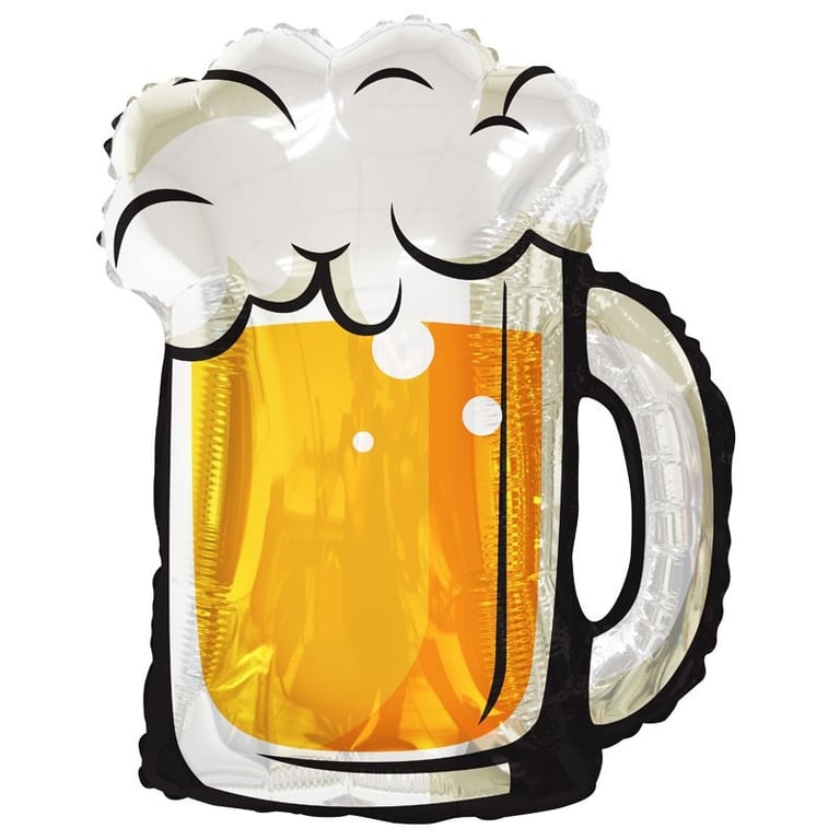36 Inch Beer Glass Balloon - Large Home Bar Decoration Party Balloon Glass for Beer Enthusiasts