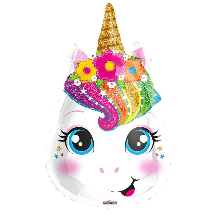 18 Unicorn Head Balloon - Vibrant Home and Party Decoration for Kids