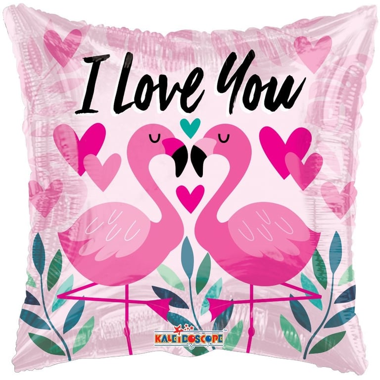 18 Inch Love You Flamingo Party Decoration Balloon - Perfect Home Decor Birthday Gift Idea