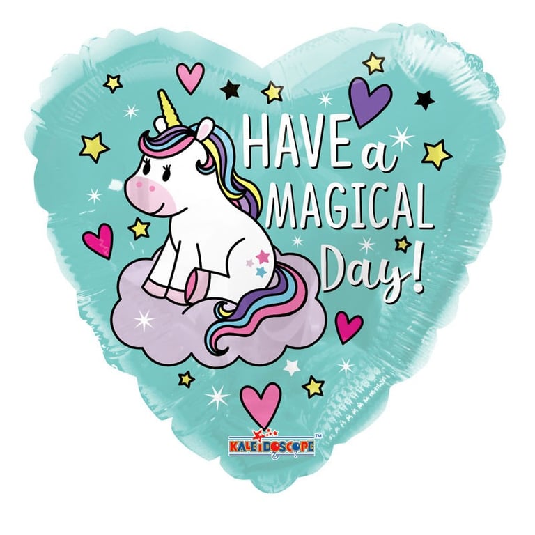 18 Unicorn Magical Birthday Balloon - Fun Party Decoration