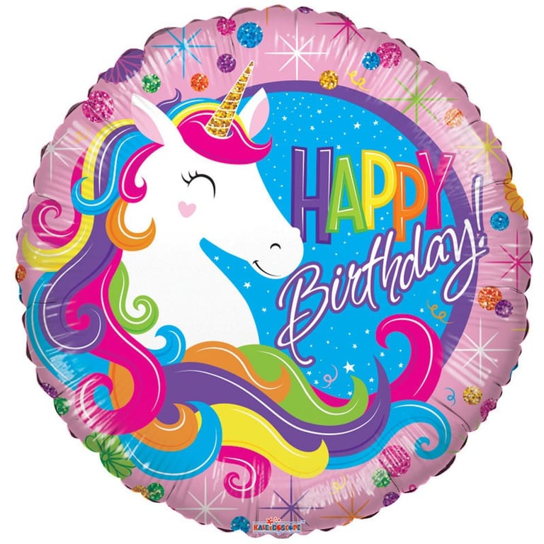 18 Classic Unicorn Birthday Party Balloon - Decorative and Festive Celebration Decoration