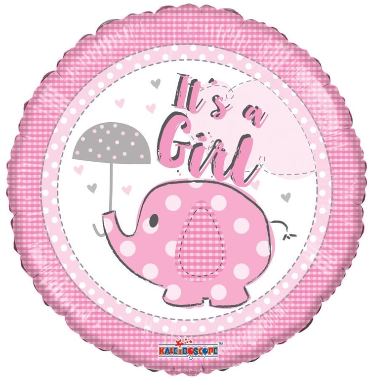 18 Inch Girl Elephant Party Balloon - Perfect Home Decor and Birthday Celebration Accessory