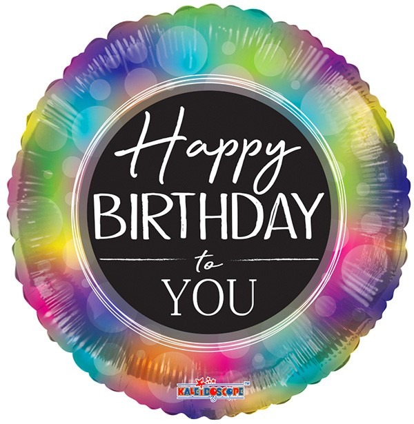 Happy Birthday to You 18 Inch Rainbow Balloon - Perfect Birthday Party Decoration