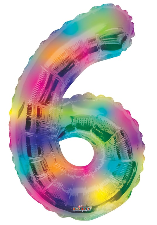 34 Inch Rainbow Number Balloon - Perfect Home Decoration for Birthday Parties