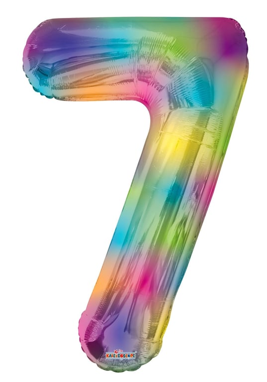 34 Inch Rainbow Number Balloon - Perfect Birthday Decorations and Party Supplies