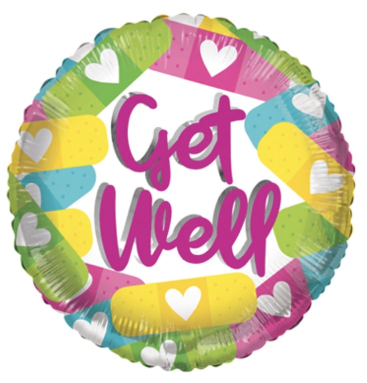 ECO Balloon 18 Inch Get Well Medical Adhesive Bandages for Home Health Supplies and Healing Support Gifts