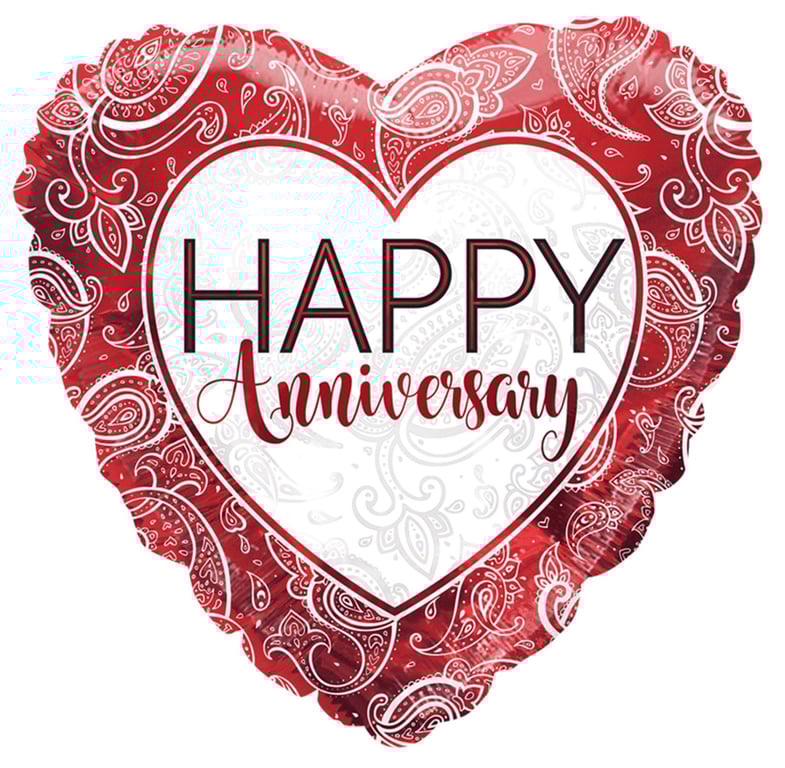 Ruby 18 Inch ECO Balloon Anniversary Ornaments Party Decorations