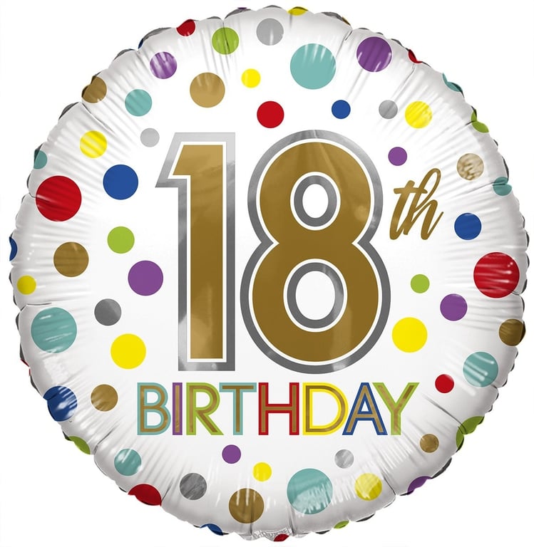 Eco Balloon - 18 Inch Eco-Friendly Birthday Decorations for 18th Birthday Party Supplies