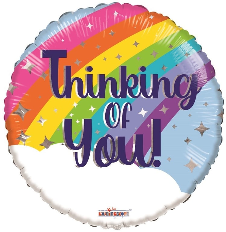 Eco Balloon - 18 Thinking of You Rainbow Celebration Balloon