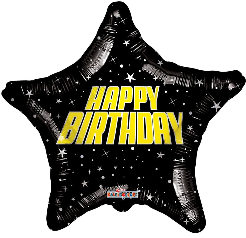 Holographic Space Themed Birthday Balloon - 18 Inflatable Party Decoration