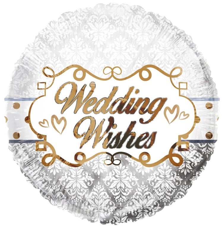 Eco Friendly 18 inch Wedding Wishes Balloon - Party Decoration & Wedding Decoration Gift