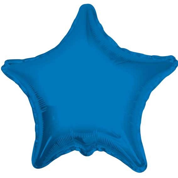 Royal Blue Star Balloon - Decorative Party and Home Decor Accents