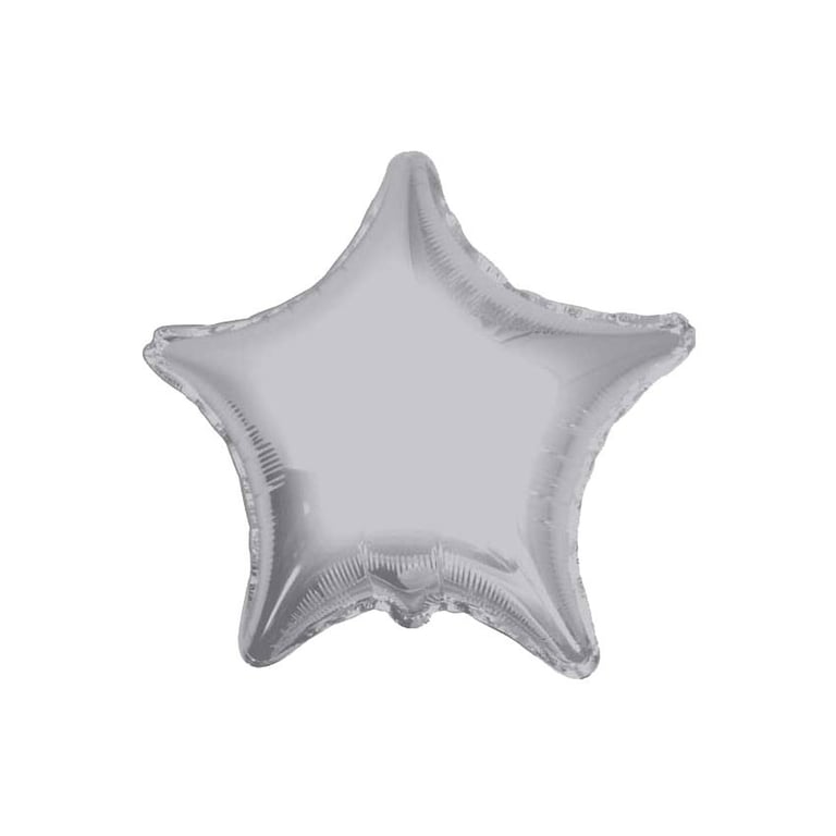 Silver Star Balloon - Elegant Event Decoration and Home Decor