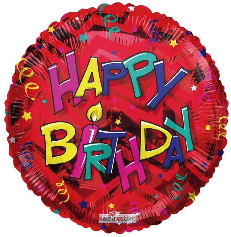 Happy Birthday Candle Balloon - 18 Inch Celebration Decoration for Indoor Parties and Home Decor