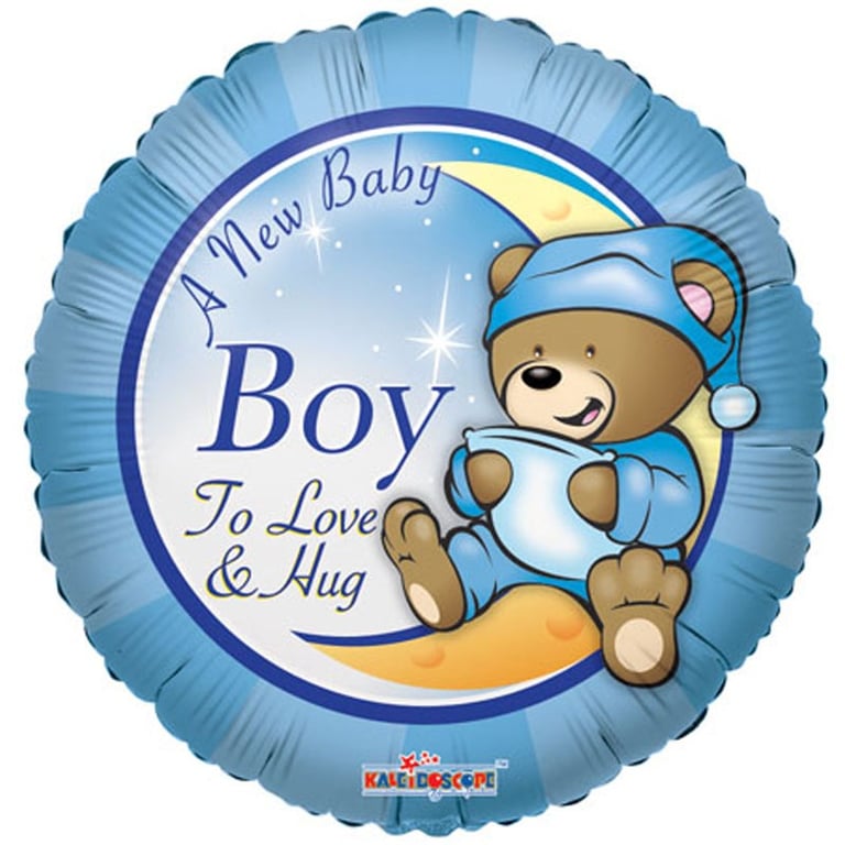 18 Baby Boy Balloon - Ideal for Birthdays and Baby Showers