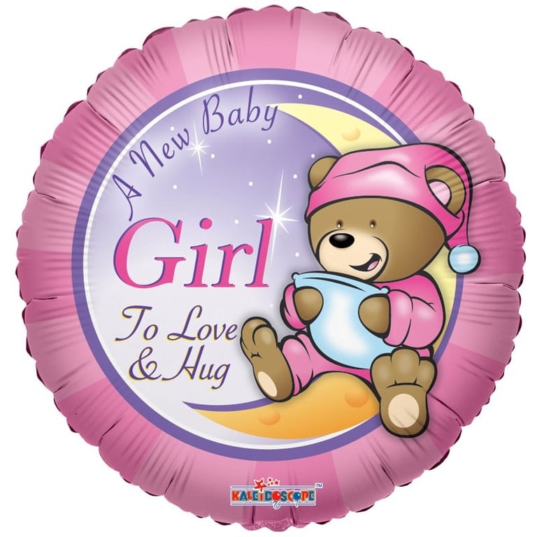 Pink Baby Girl Balloon - Adorable Newborn Celebration Decoration
