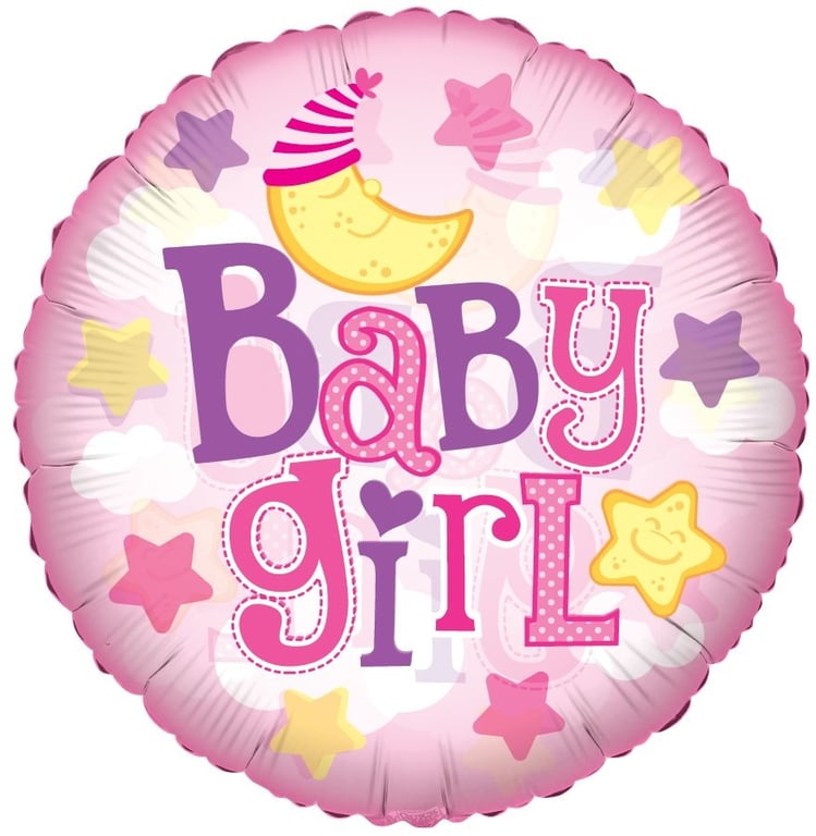 Clearview 24 Baby Girl Party Balloon - Perfect for Baby Showers and Celebrations