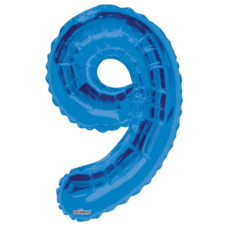 Royal Blue Foil Balloon - Perfect Home Party Decoration for 9-Year-Old s Birthday Celebration