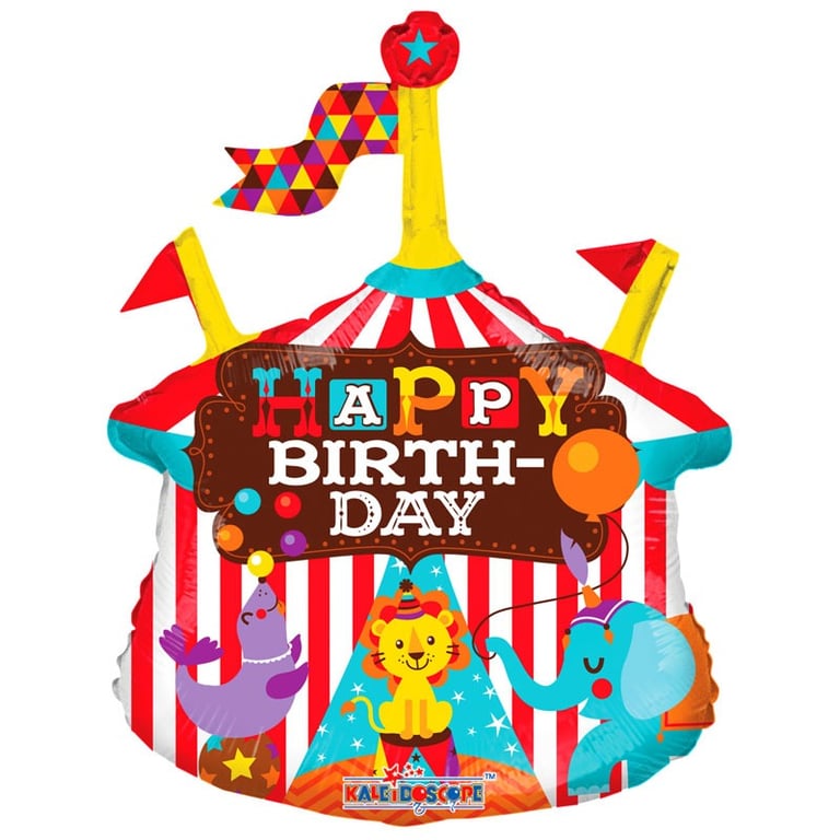 14 Circus Birthday Balloon - Vibrant Party Decoration for Kids Carnival Celebration