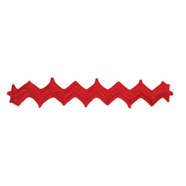 Red Zig Zag Balloon Set - 5 Pack Party Decorations and Home Decor Supplies