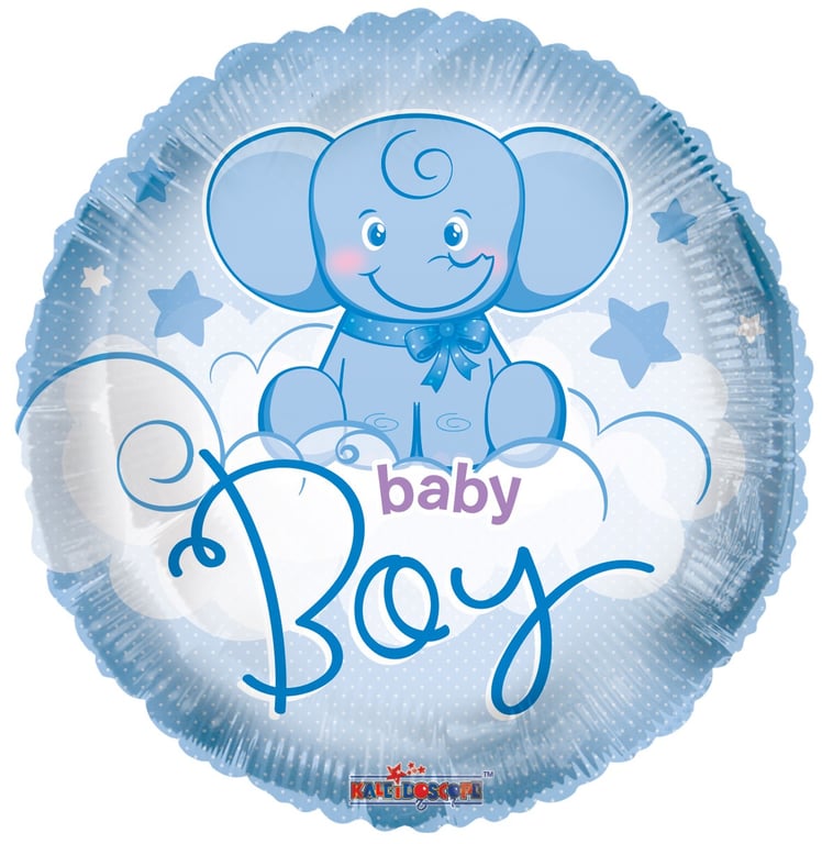 18 Inch Baby Elephant Boy Balloon - Perfect Kids Party Decoration