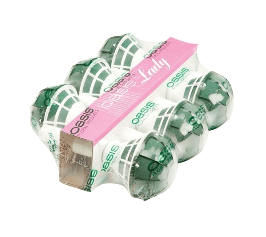 Oasis Floral Foam Bouquet Holders - 6 Pack for Wedding Decor and Home Decoration