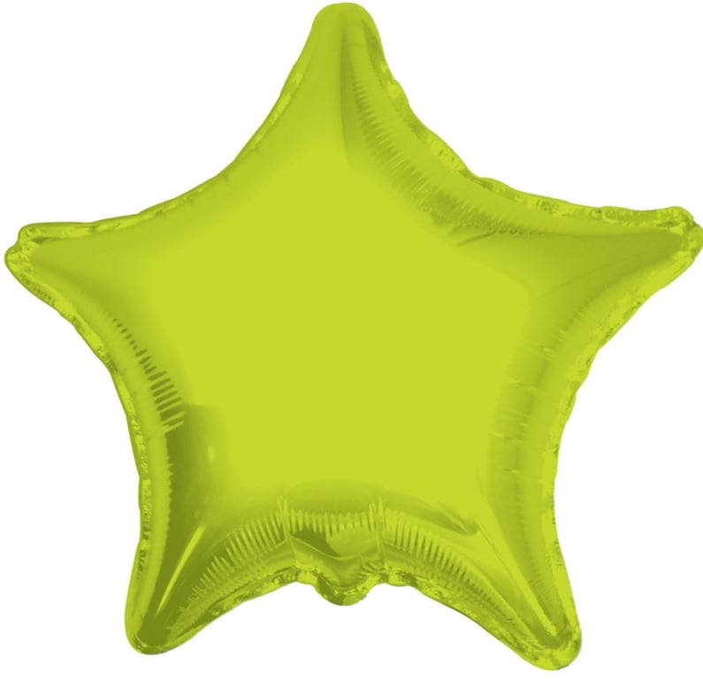 22inch Lime Green Star Balloon - Ideal Party Decoration for Celebrations and Indoor Events
