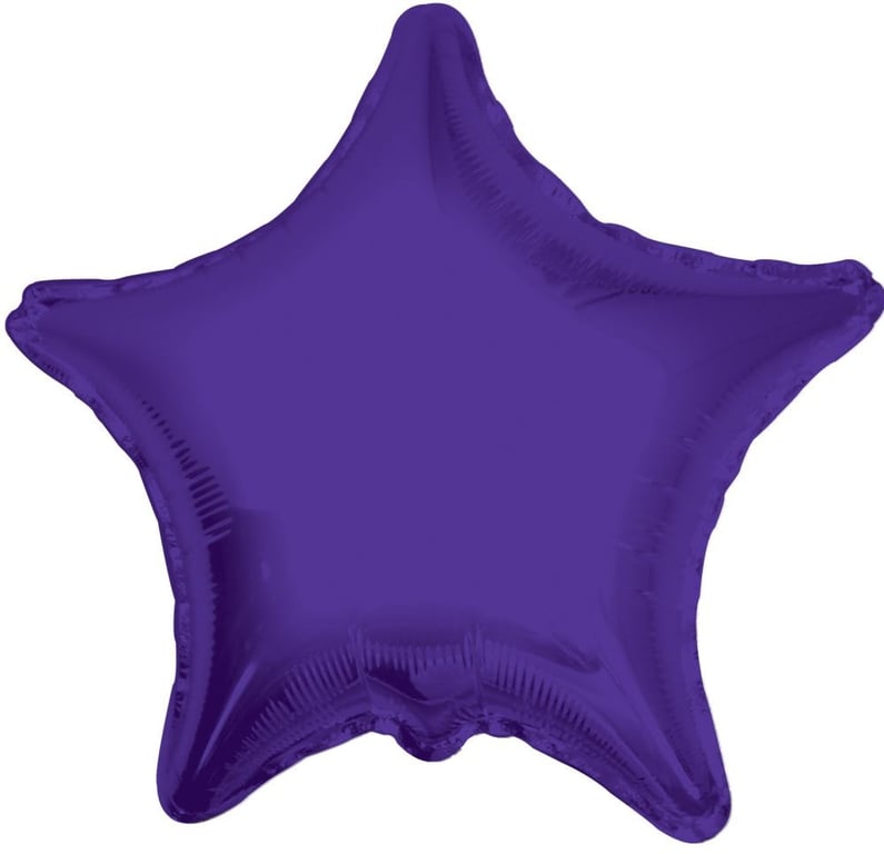 Purple Star Balloon 22inch - Large Party Decoration, Birthday Home Decor Air Fillable Inflatable Balloon for Indoor Use