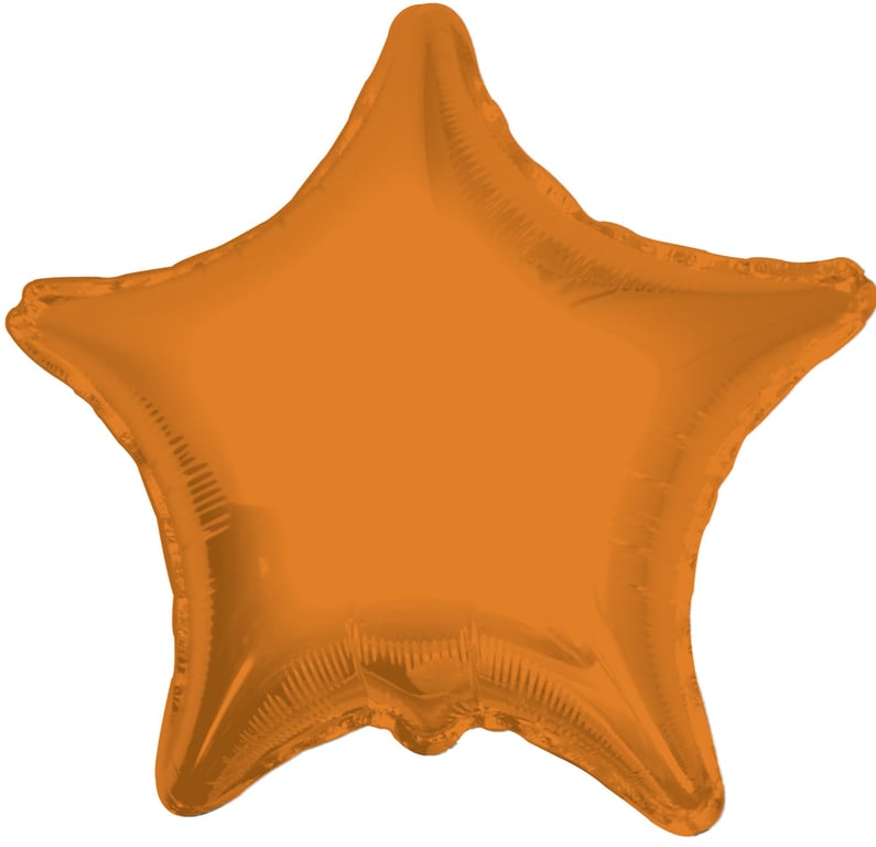 Orange Star Balloon 22 inch - Vibrant Party Decorations for Home and Indoor Events