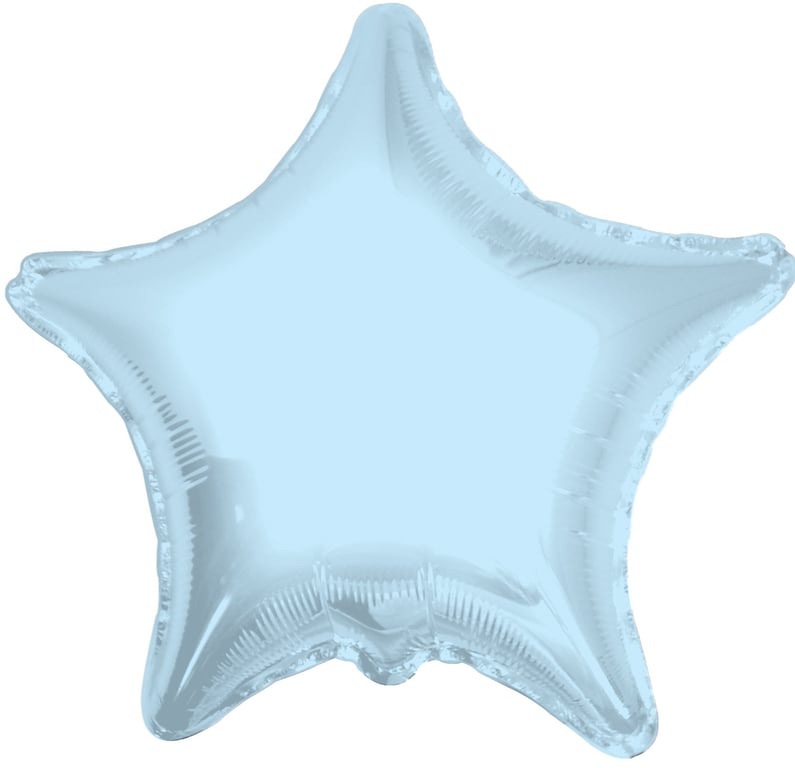 22inch Light Blue Star Balloon - Perfect Party Decoration for Home and Indoor Events