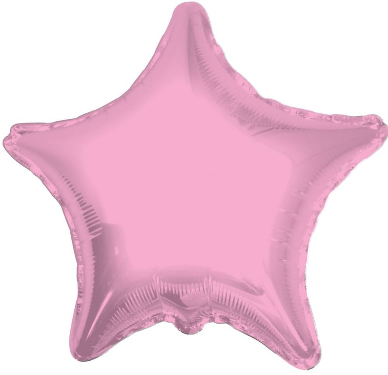 22 Inch Baby Pink Star Balloon - Perfect Party Decoration for Baby Celebrations