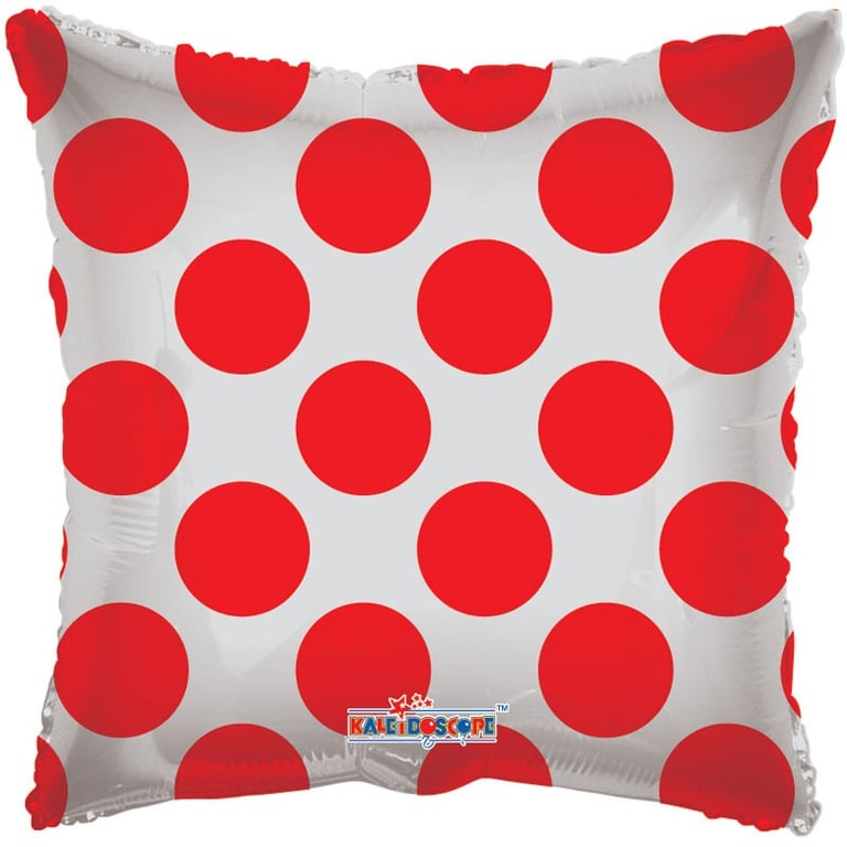 Red Polka Dot Clear View Party Balloon - Perfect Home Decor and Event Decoration