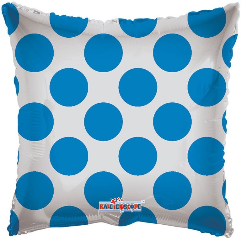 Blue Polka Dot Clear View Party Balloon - Perfect Home Decor and Birthday Gift