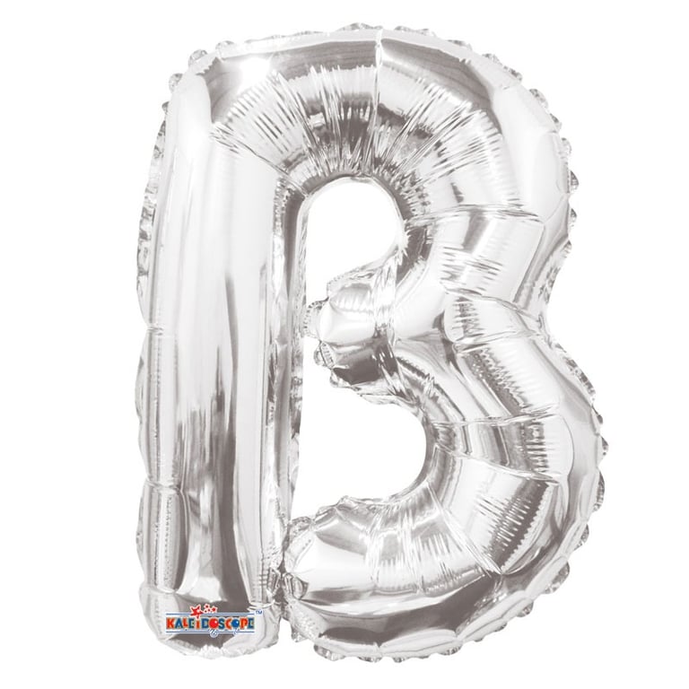 14 Silver Letter B Balloon - Elegant Party Decoration & Home Decor Item