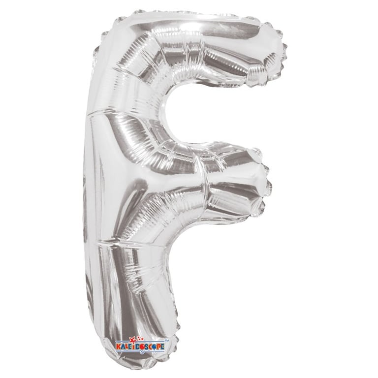 Silver 14 Letter F Balloon - Elegant Party Decoration and Home Decor Supply