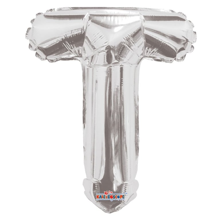 14 Silver Letter T Balloon - Perfect for Party Decorations and Events