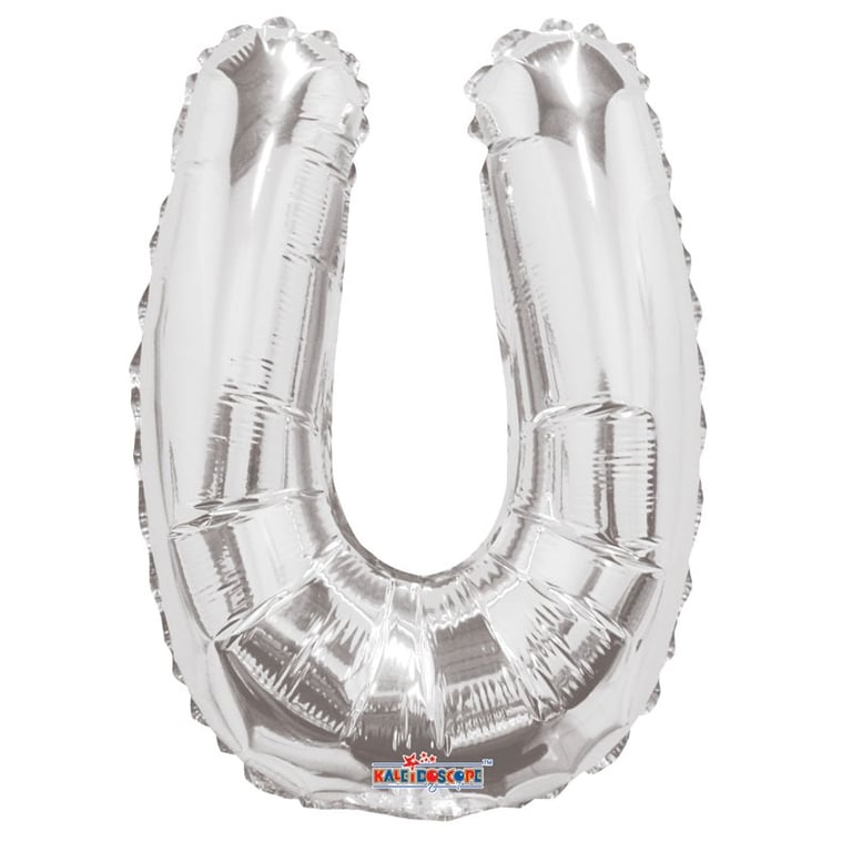 Silver 14 Letter U Balloon - Perfect Party Decoration for Events and Celebrations