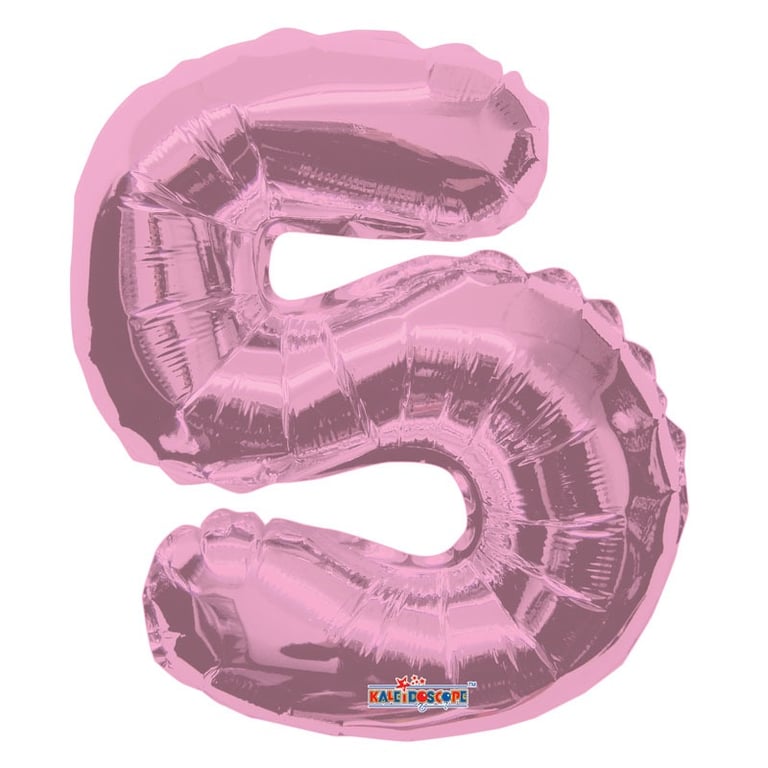 Light Pink Number 5 Party Decoration Balloon - 14 Home Decor Birthday Gift