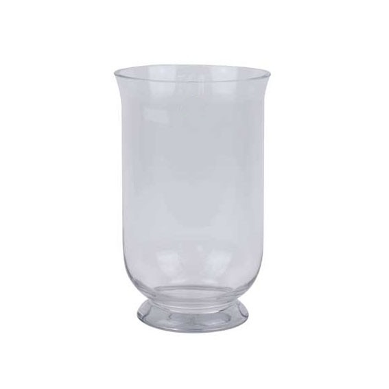 Large Glass Hurricane Vase - Indoor Plant Holder & Decorative Home Accent
