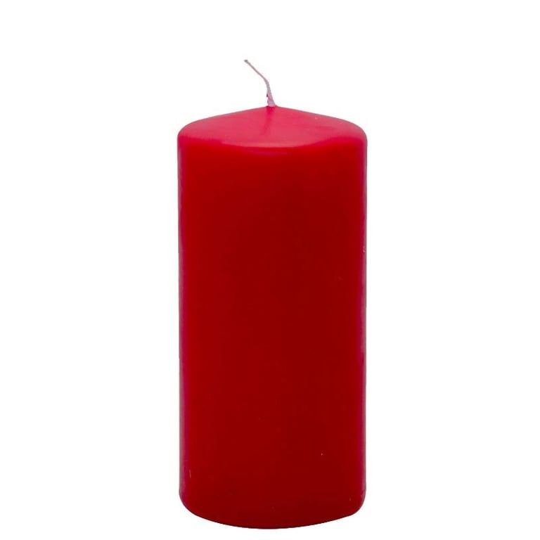 Red 10cm Scented Pillar Candle - Home Fragrance Indoor Lighting Decoration