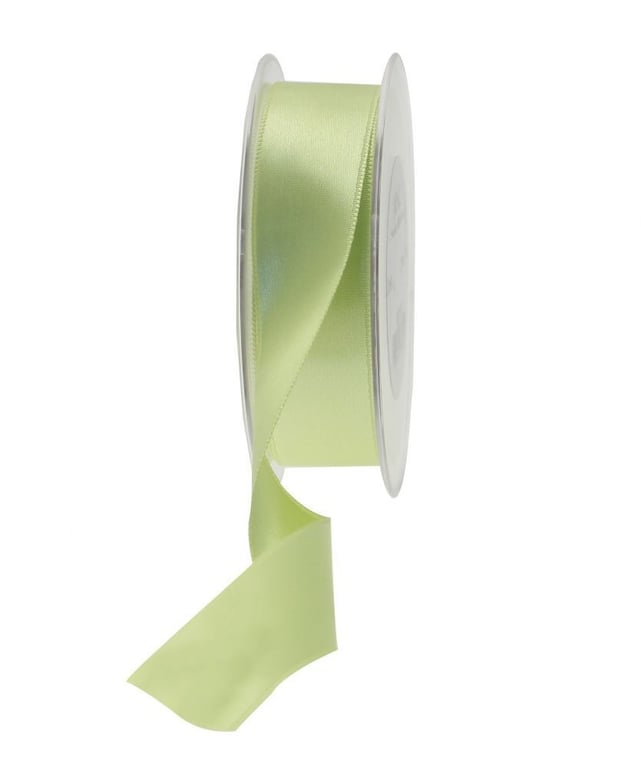 Fluorescent Yellow Satin Ribbon - 25mm Wide Home Decor and Party Craft Supply Ribbon
