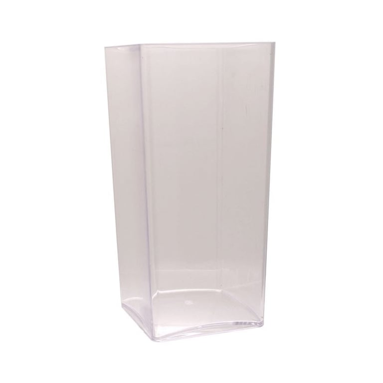 25cm Modern Acrylic Glass Alternative Home Decor Vase for Aquarium Decoration
