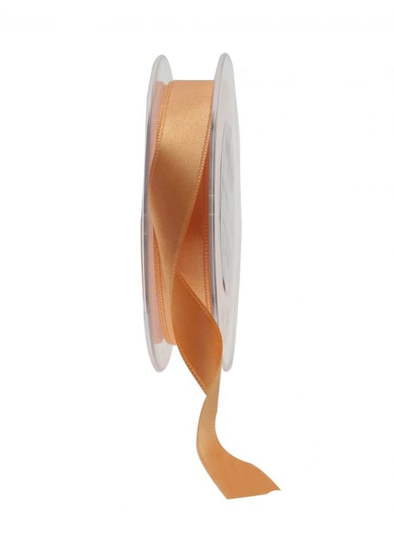 Light Orange Satin Ribbon 15mm - Premium Home Decor and Wedding Craft Supply