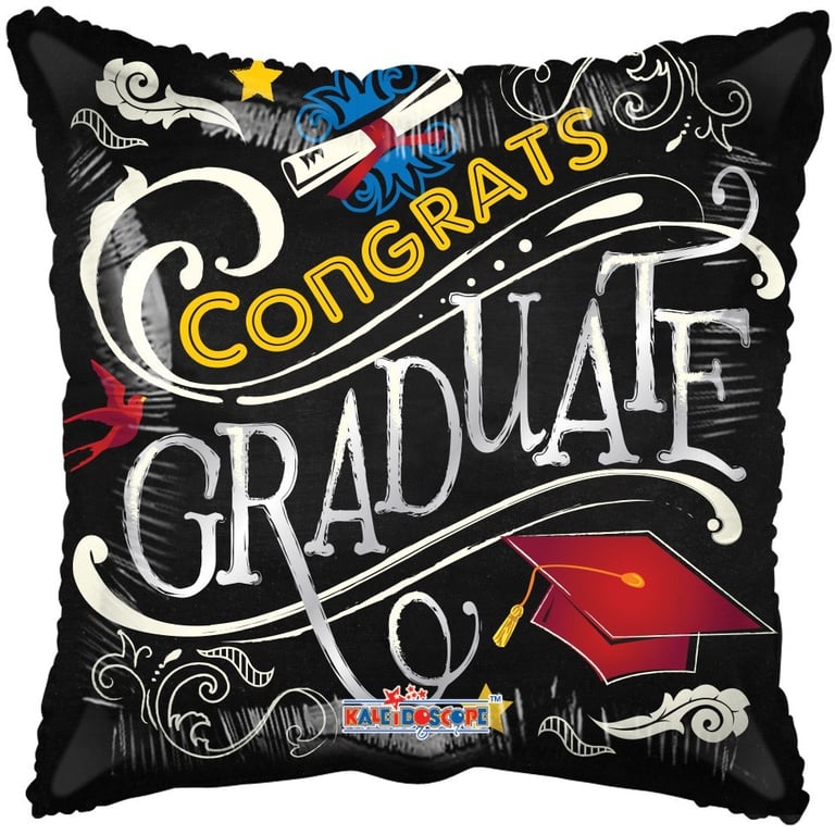 18 Blackboard Graduation Balloon - Perfect Party Decoration for Educational Celebrations